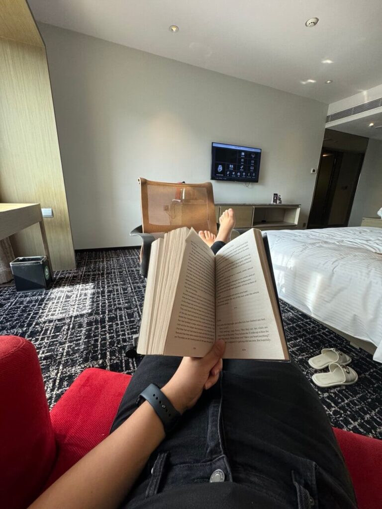 Relaxing at Hotel