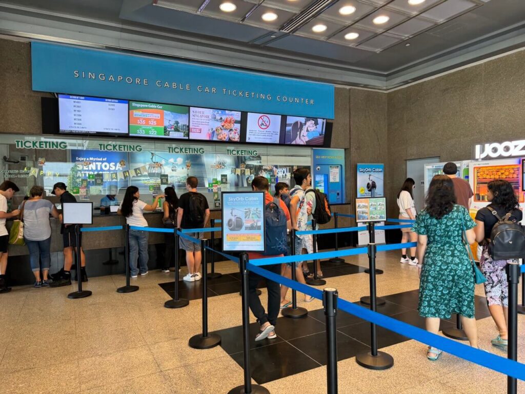 Singapore Cable Car Station Counter