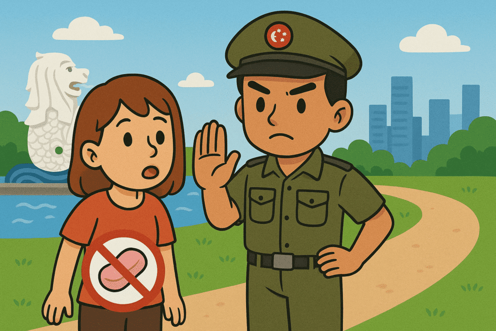 Things Not Allowed in Singapore - Chewing Gun Ban