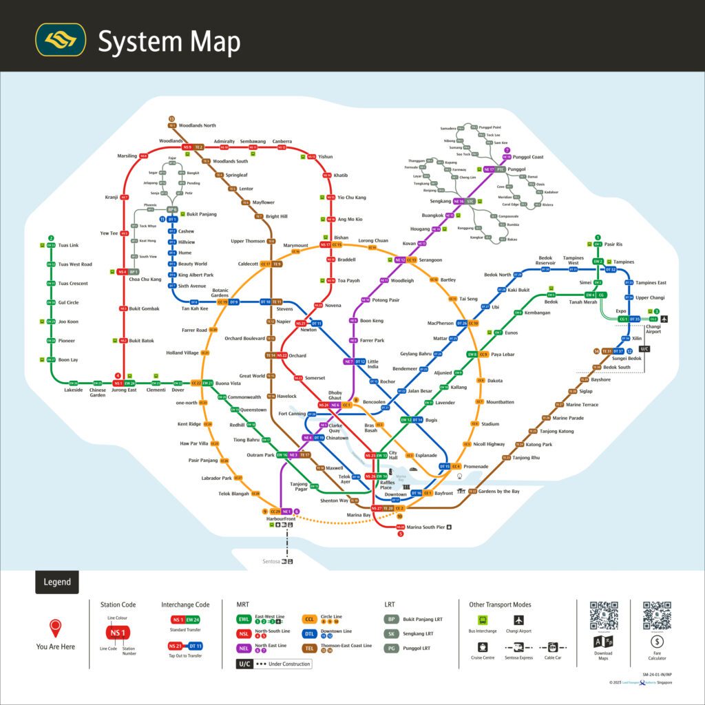 Singapore MRT Map