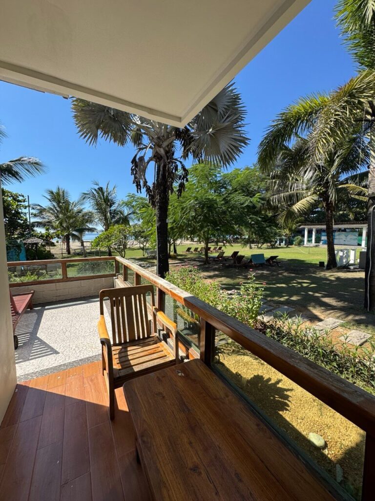 Hotel Lux Ngwe Saung review - outside view from the room